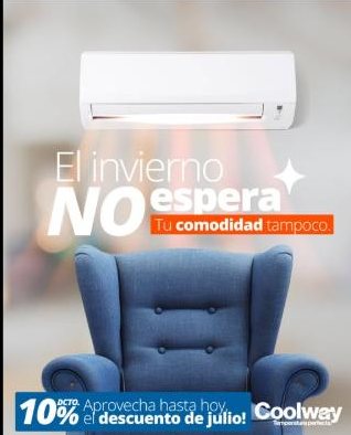 Equipo de aire acondicionado en calefacción